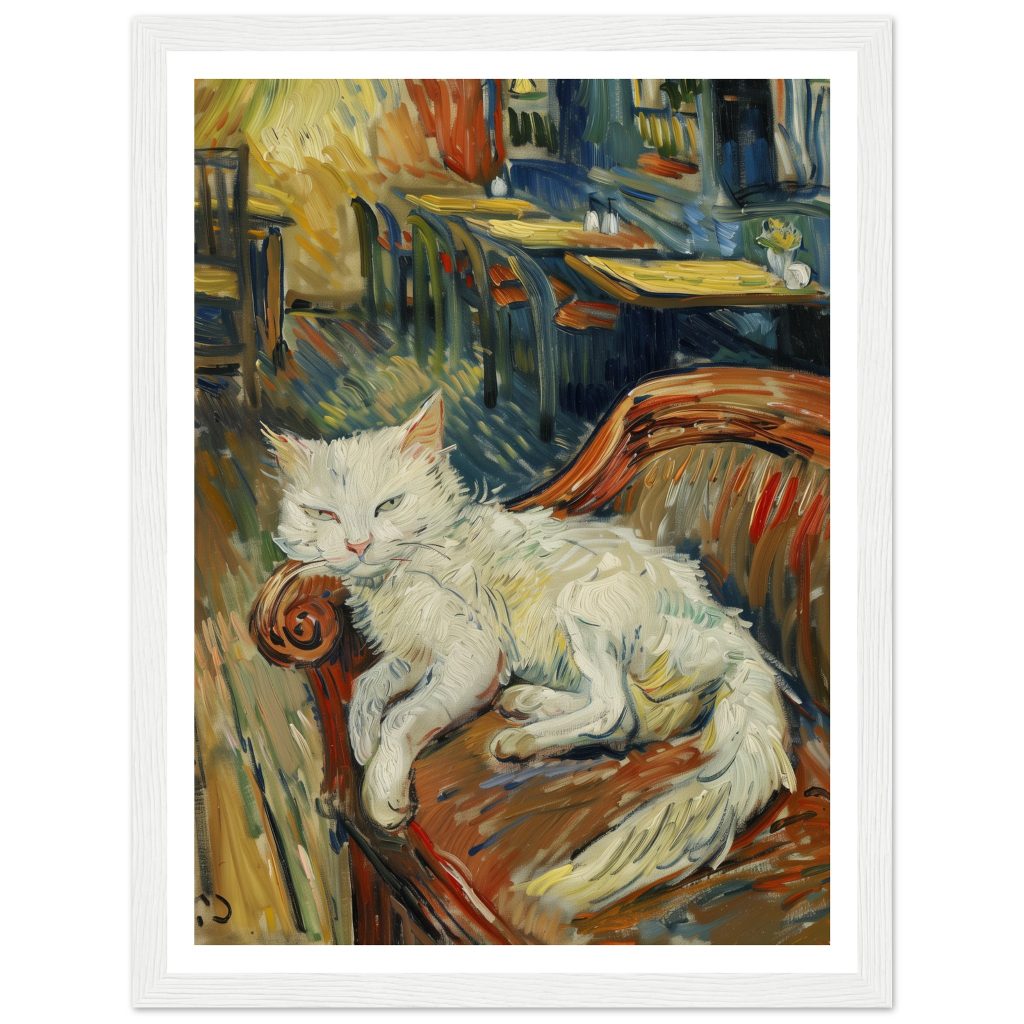 White Cat - Vincent van Gogh - Poster