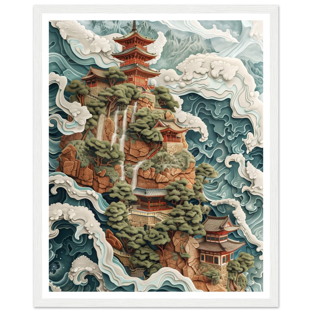Mount Fuji - M.C. Escher - Poster
