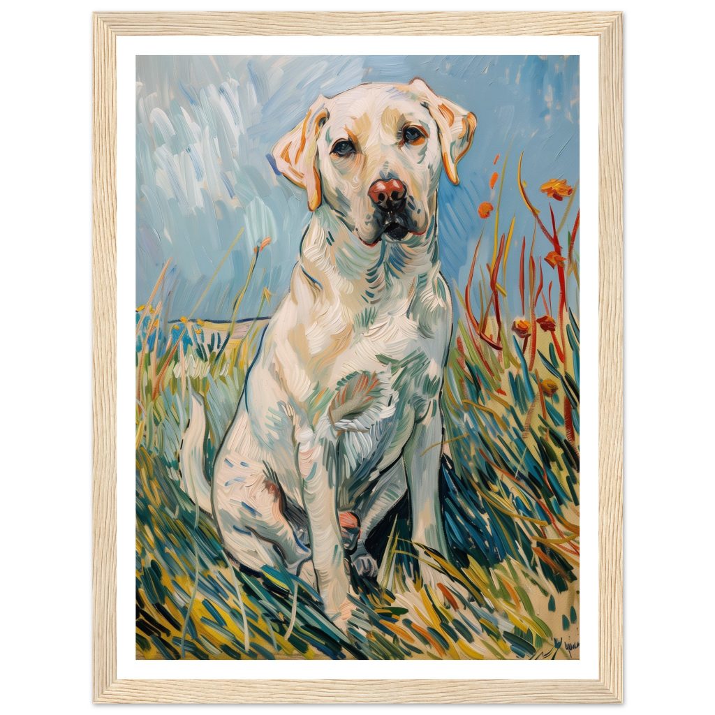 White Labrador - Vincent van Gogh - Poster