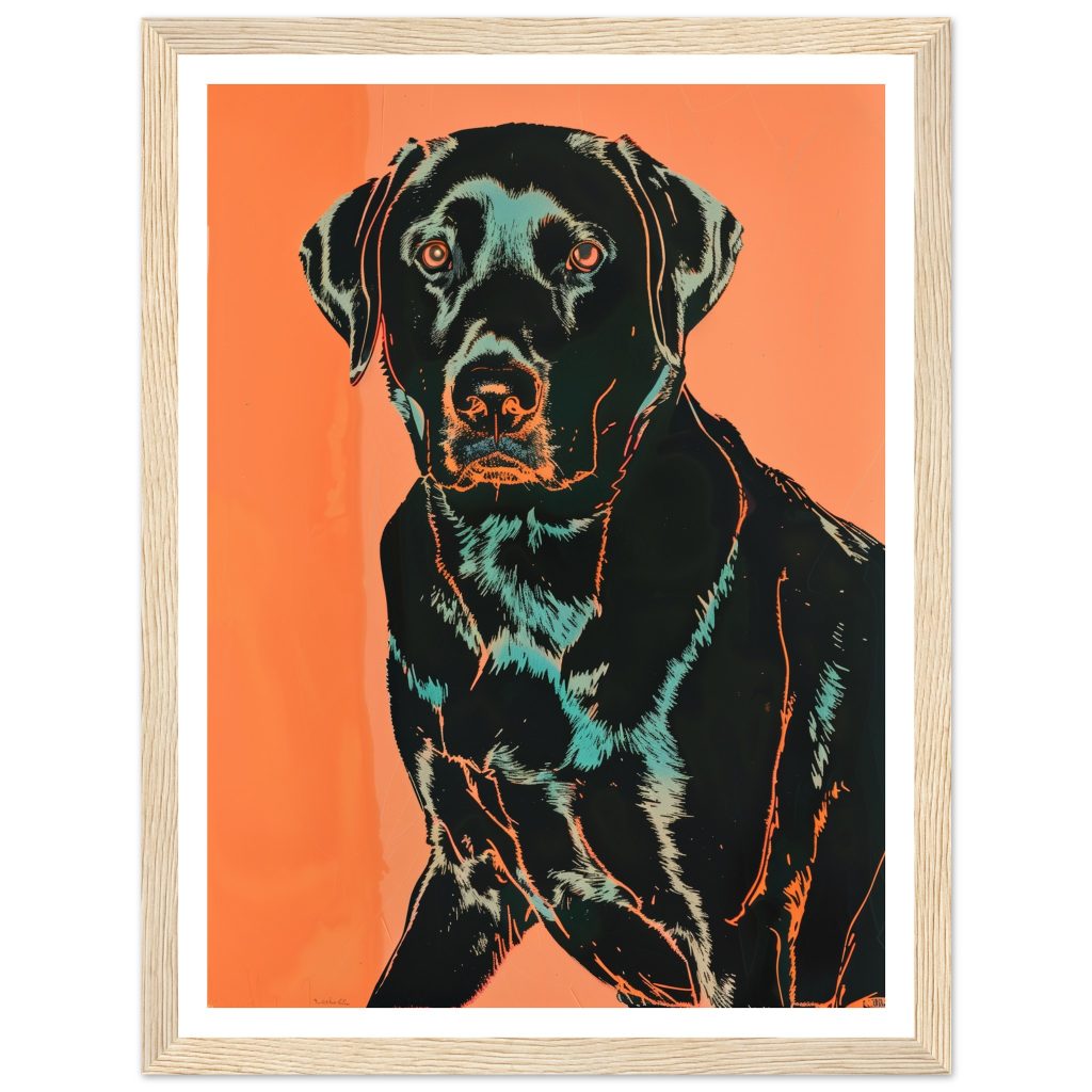 Black Labrador - Andy Warhol - Poster