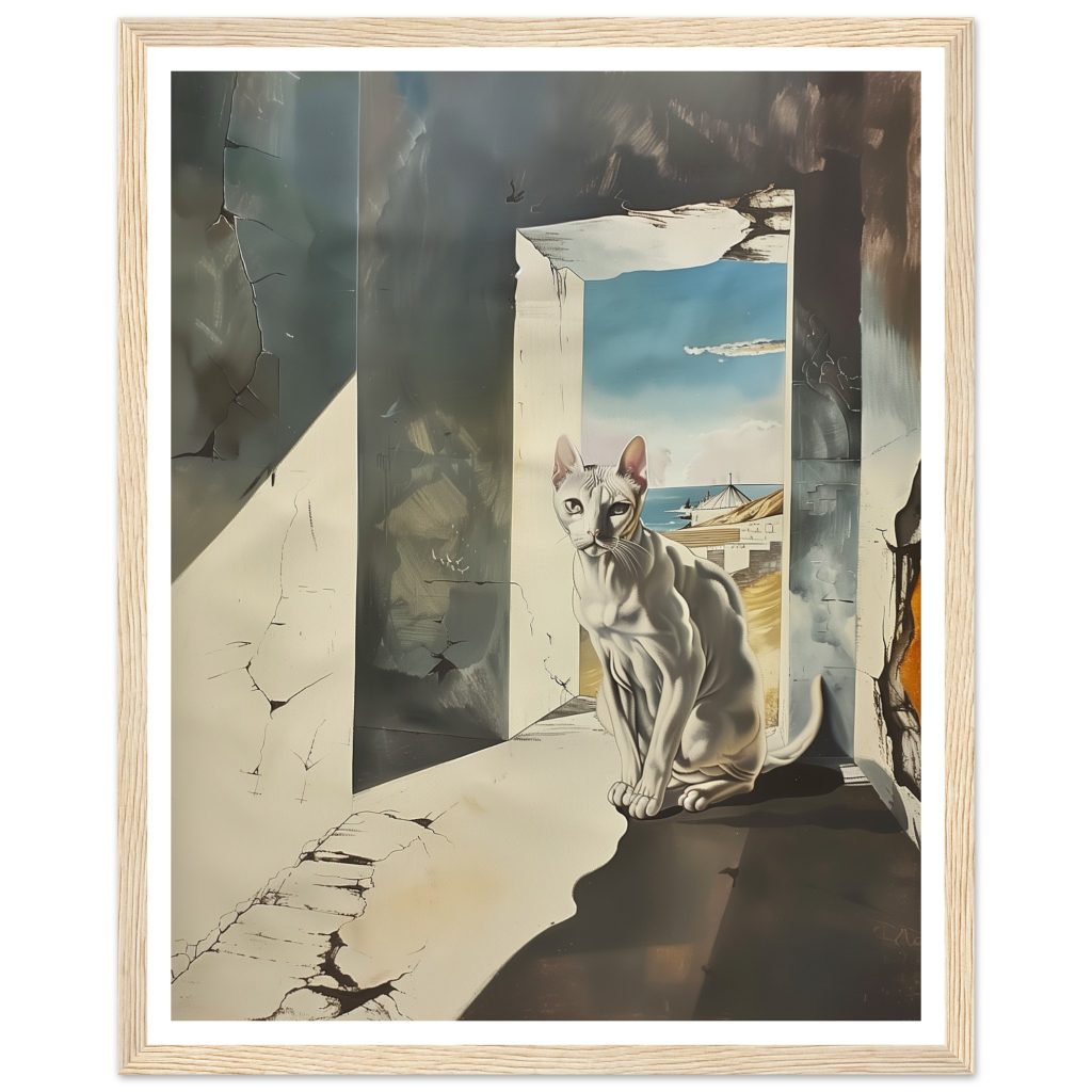White Cat - Salvador Dalí - Poster