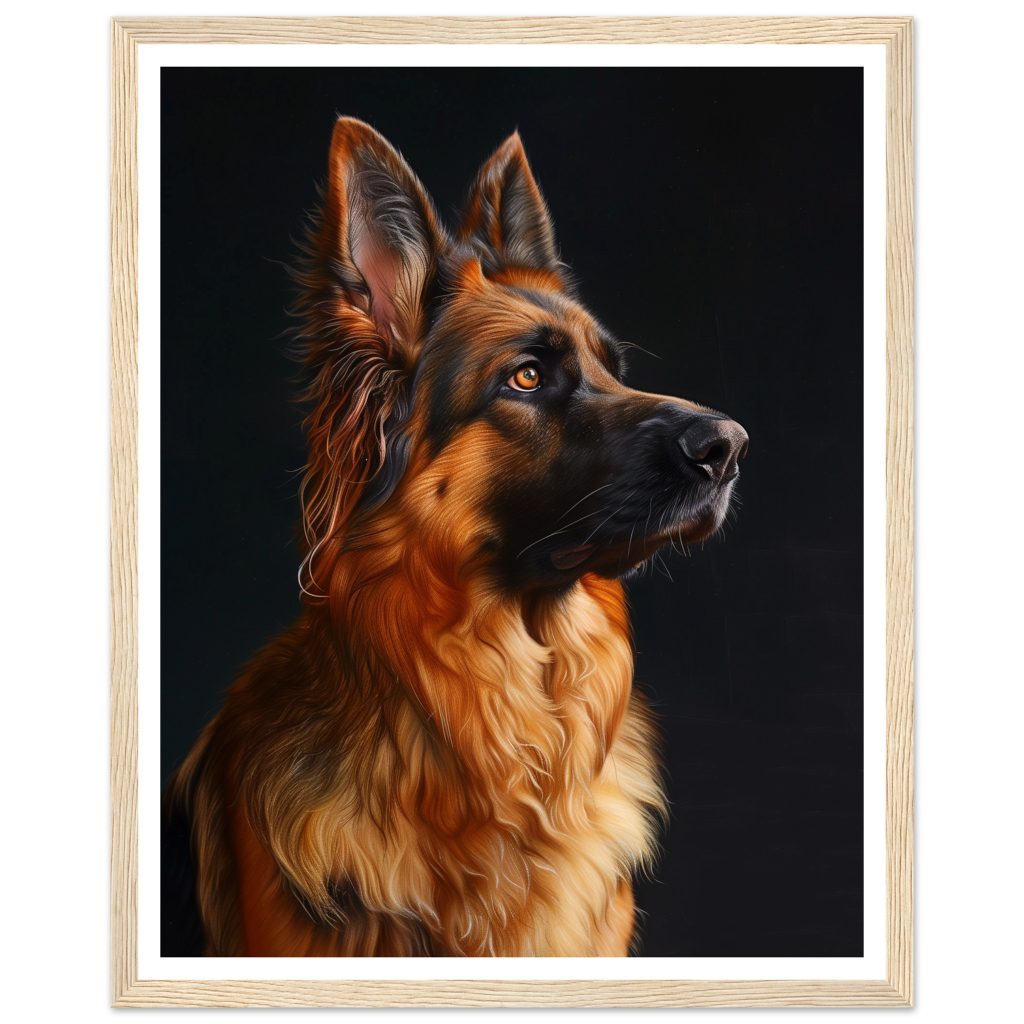 German Shepherd - Leonardo da Vinci - Poster