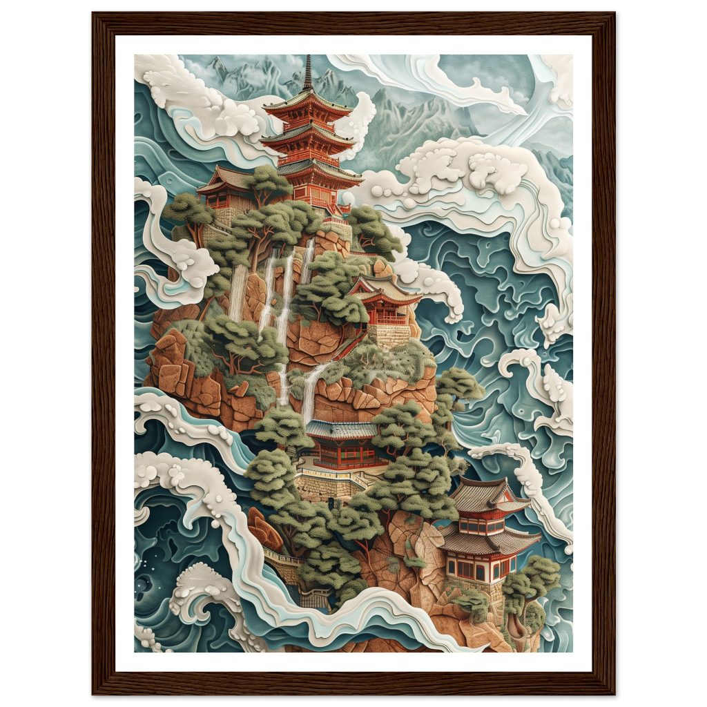 Mount Fuji - M.C. Escher - Poster