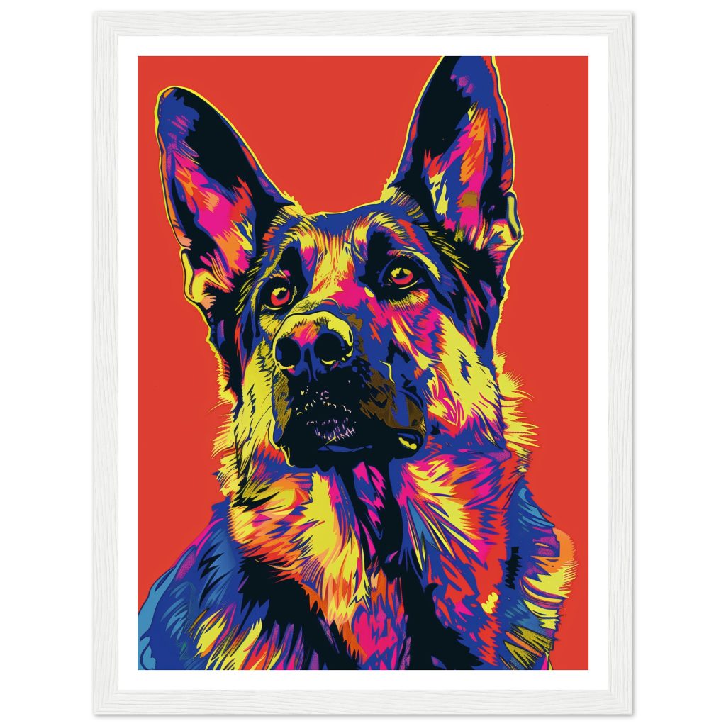 German Shepherd - Andy Warhol - Poster