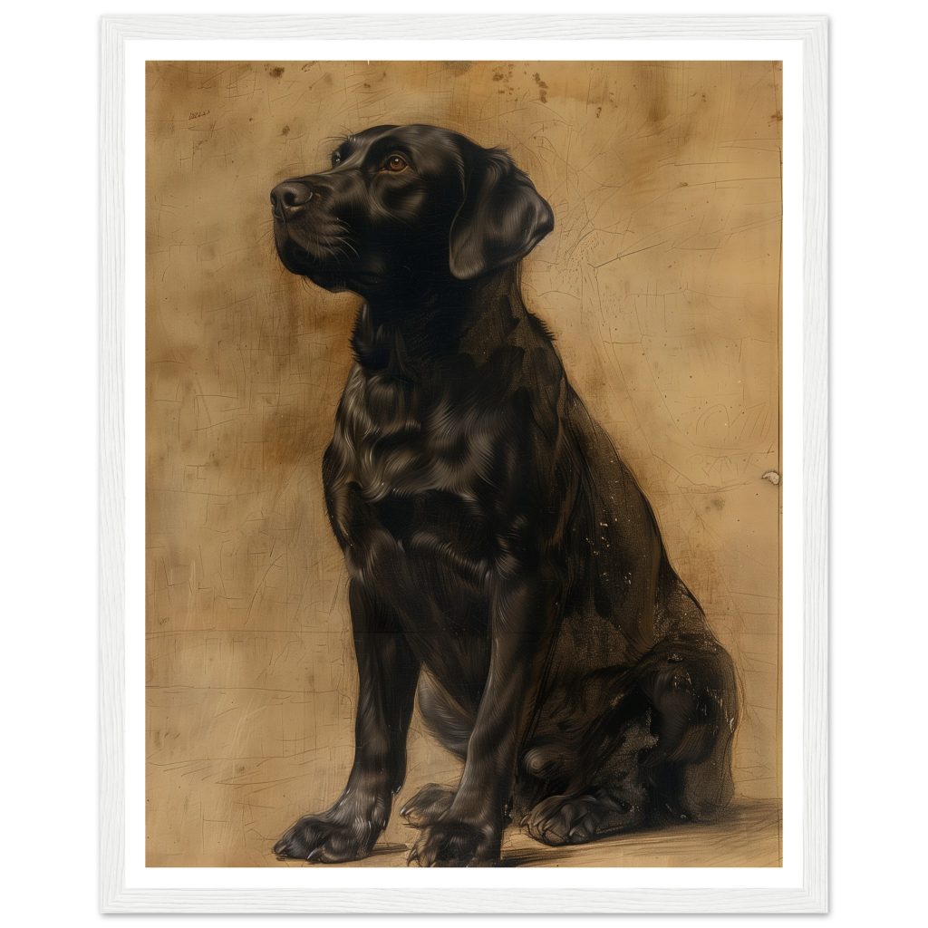 Black Labrador - Leonardo da Vinci - Poster