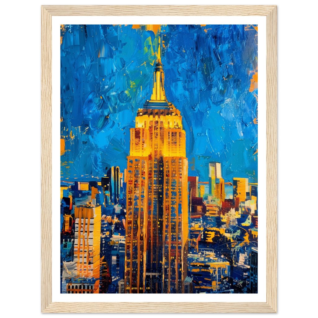 The Empire State Building - Vincent van Gogh - Poster