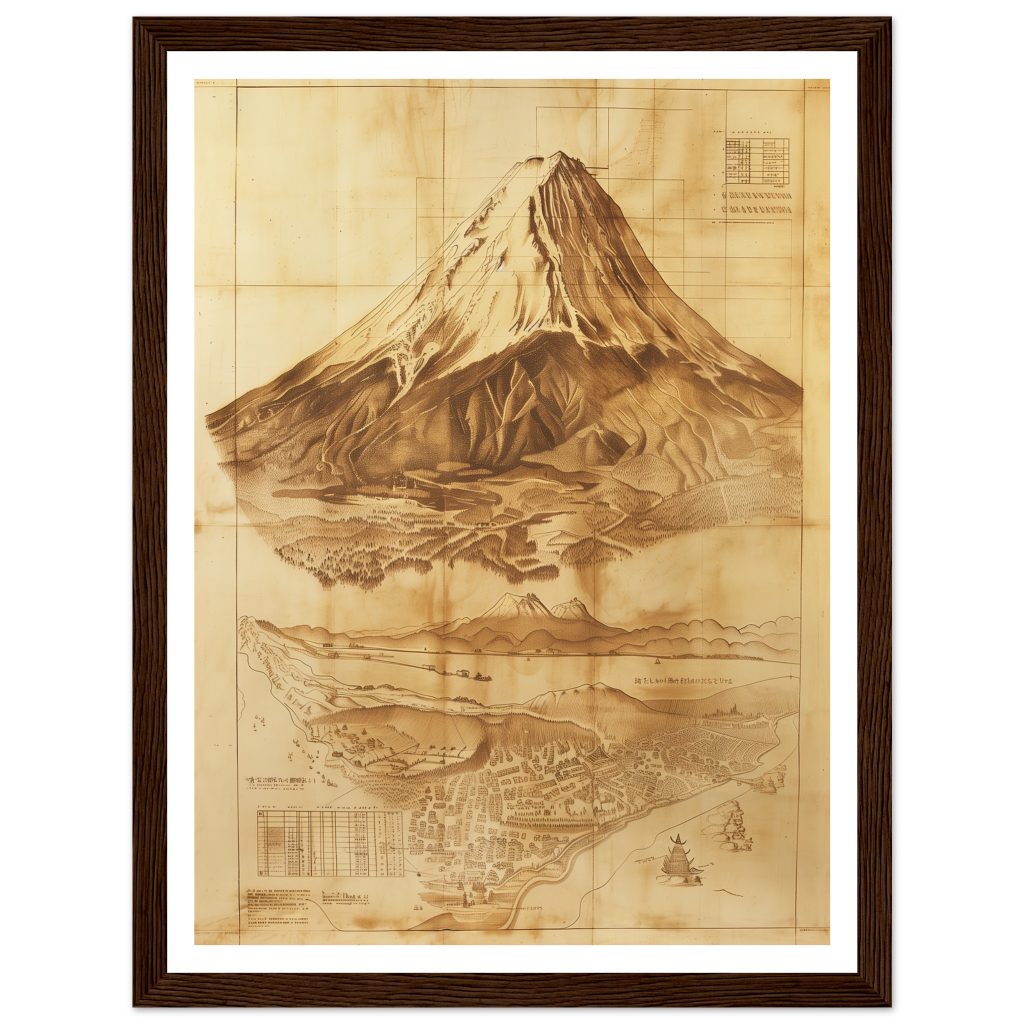 Mount Fuji - Leonardo da Vinci - Poster
