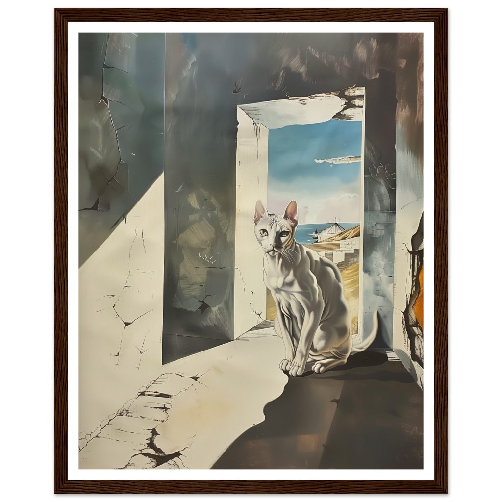 White Cat - Salvador Dalí - Poster