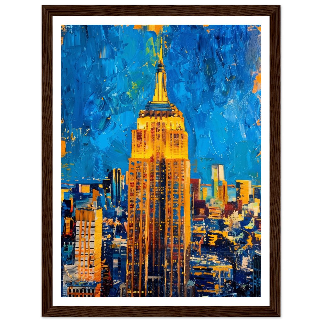 The Empire State Building - Vincent van Gogh - Poster