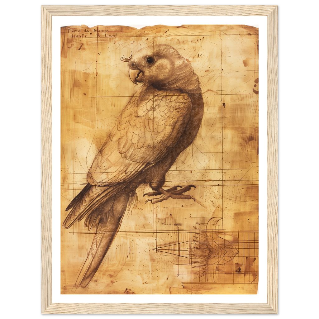 Cockatiel - Leonardo da Vinci - Poster