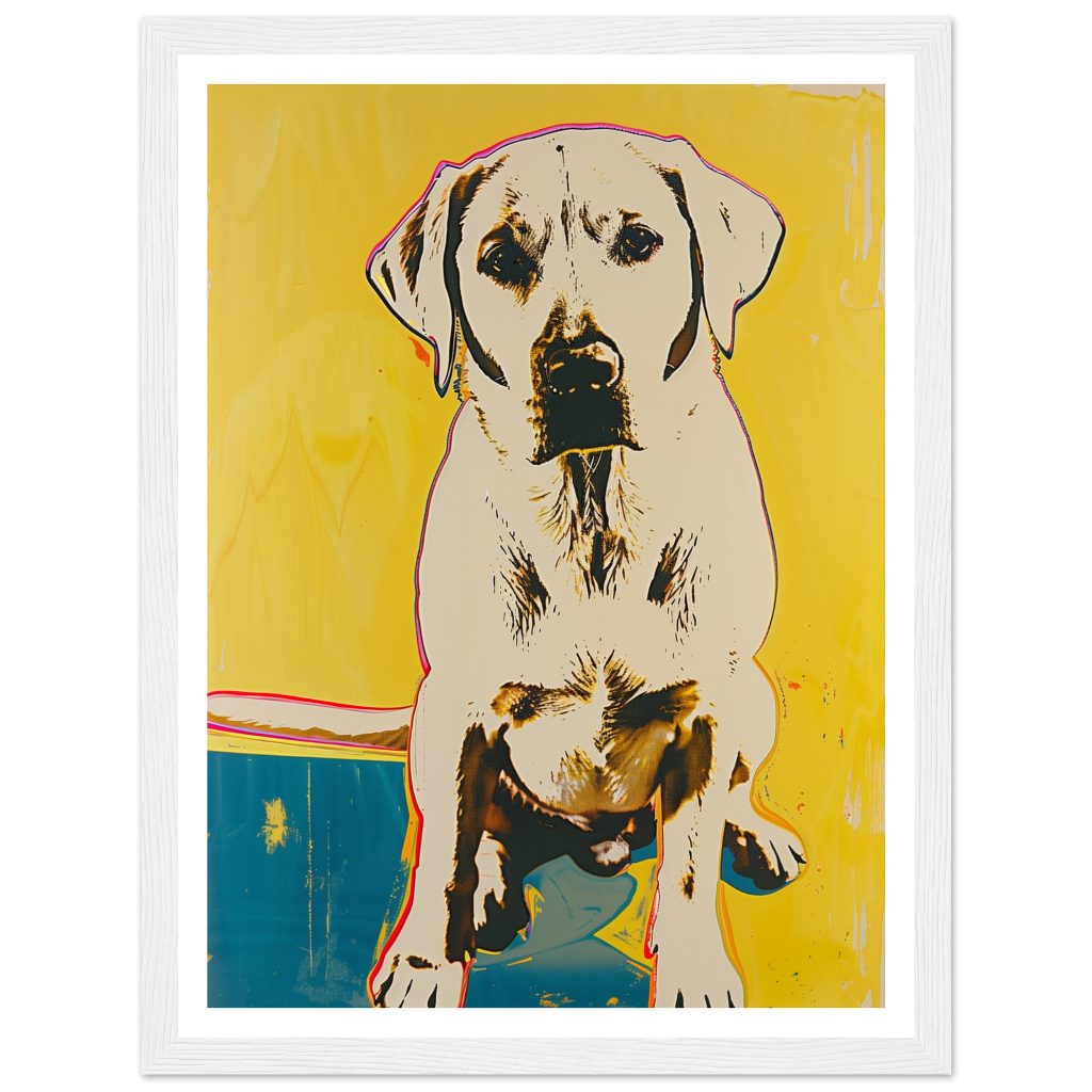 White Labrador - Andy Warhol - Poster