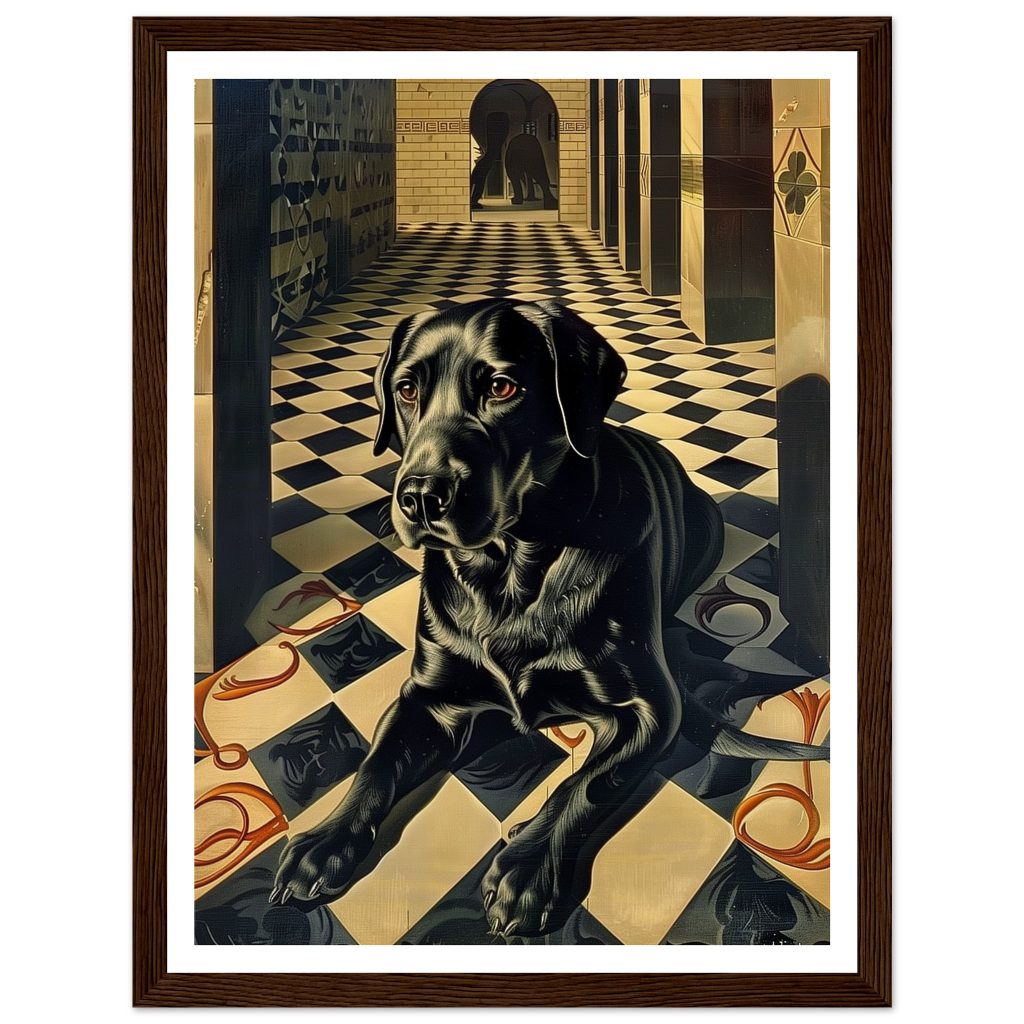 Black Labrador - M. C. Escher - Poster
