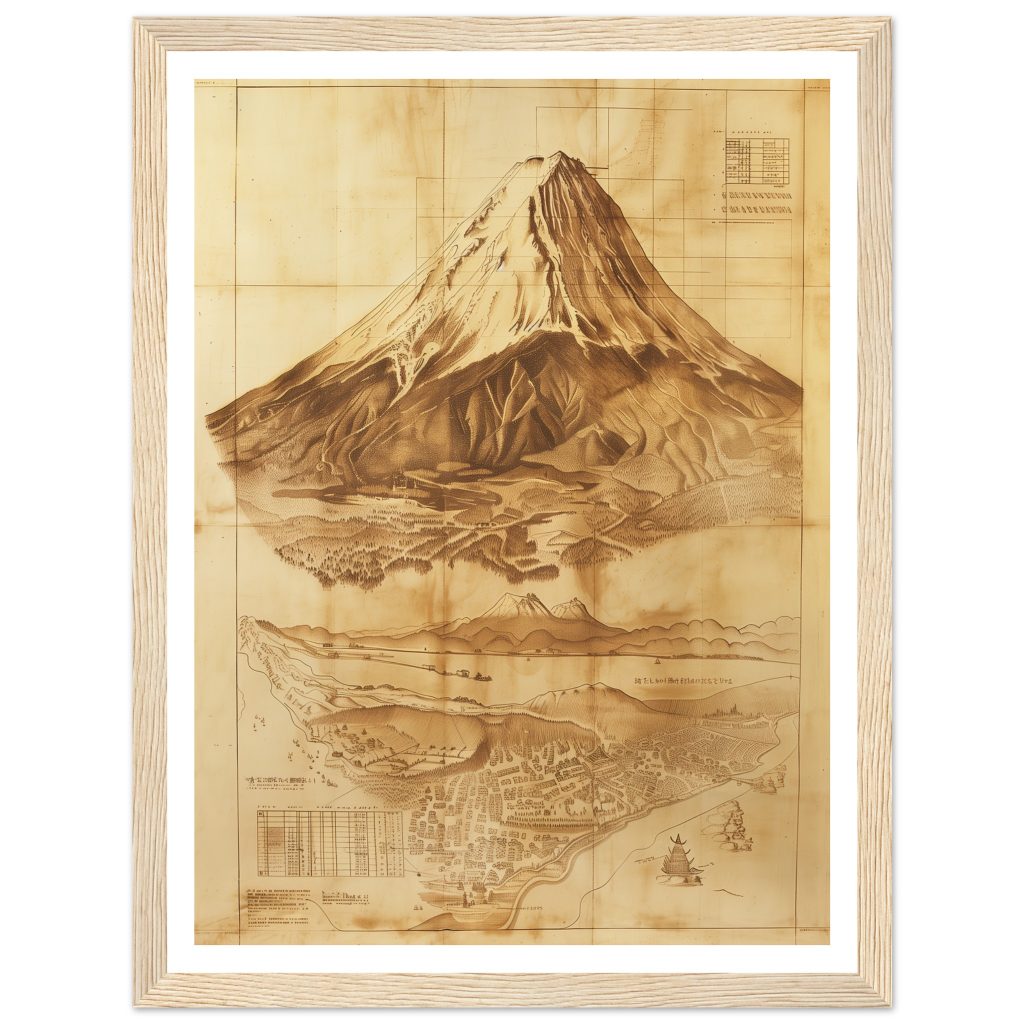 Mount Fuji - Leonardo da Vinci - Poster