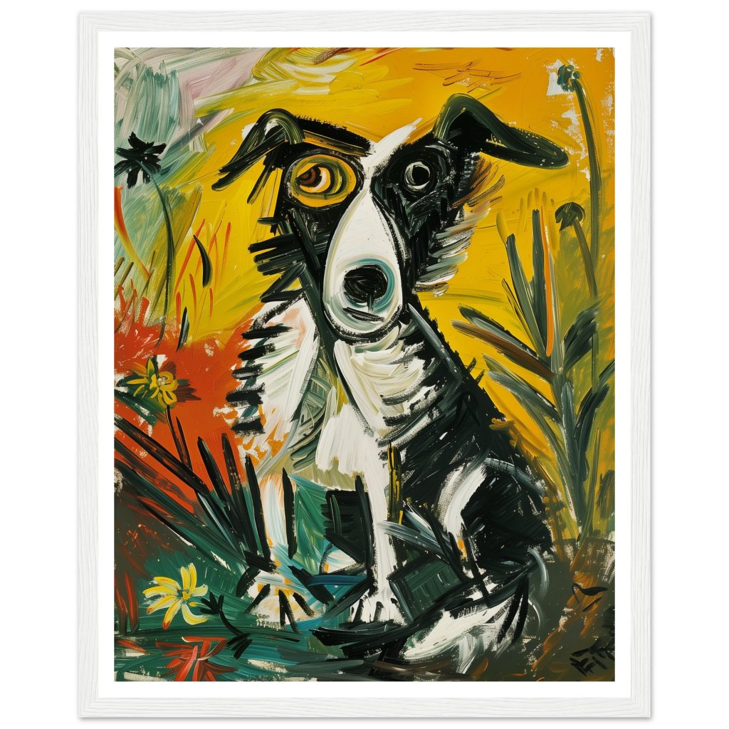 Border Collie - Pablo Picasso - Poster