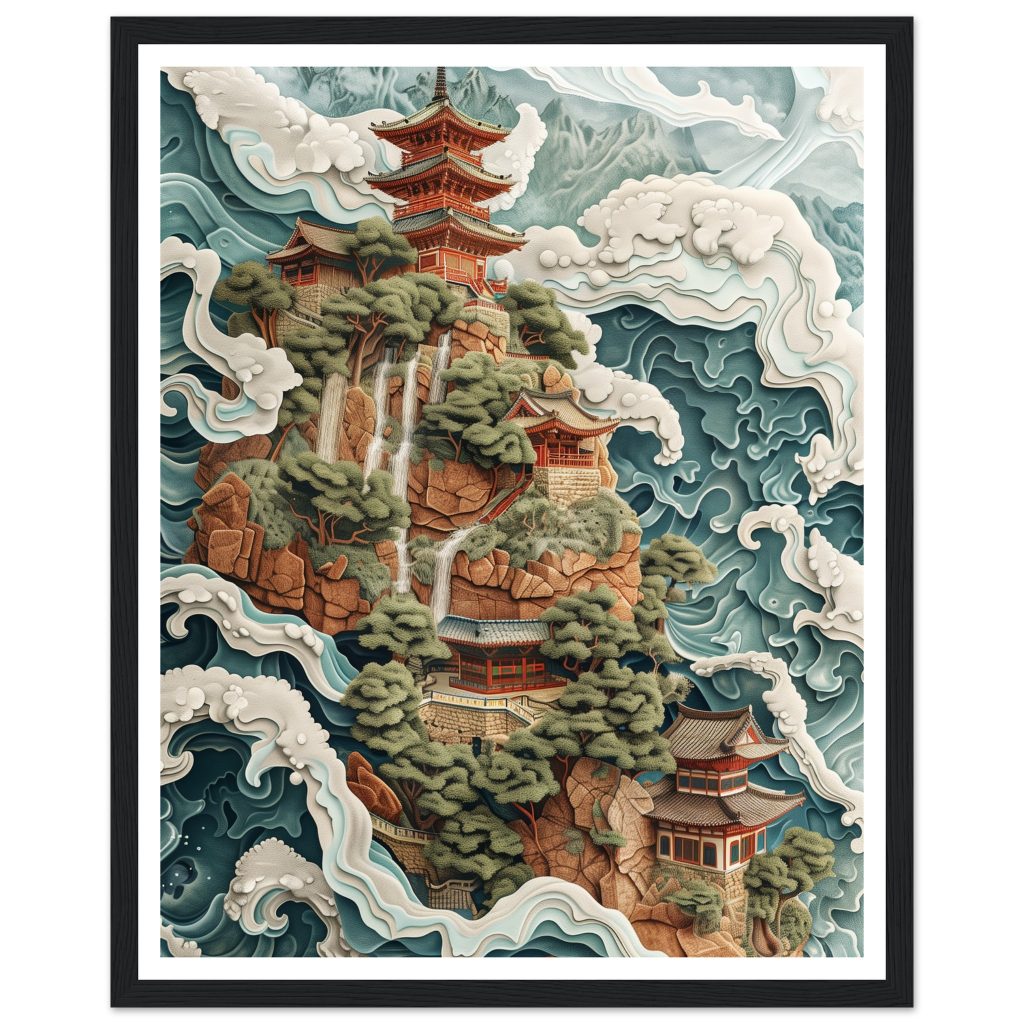 Mount Fuji - M.C. Escher - Poster