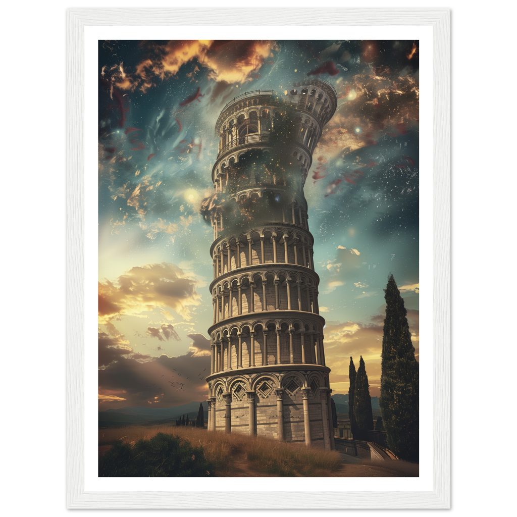 The Leaning Tower of Pisa - Salvador Dalí - Poster