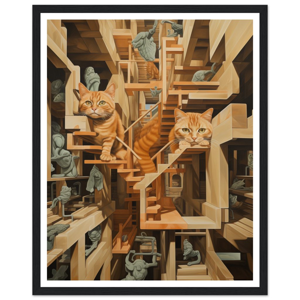 Ginger Cat - M. C. Escher - Poster