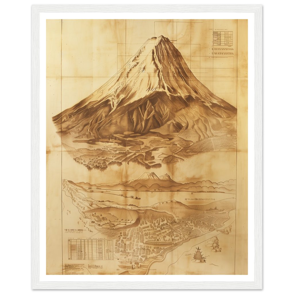 Mount Fuji - Leonardo da Vinci - Poster