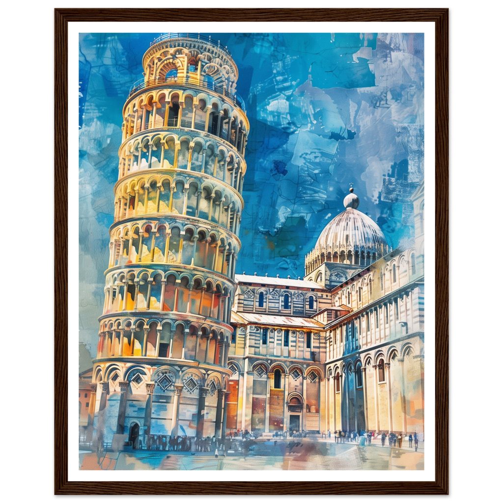 The Leaning Tower of Pisa - Claude Monet - Poster