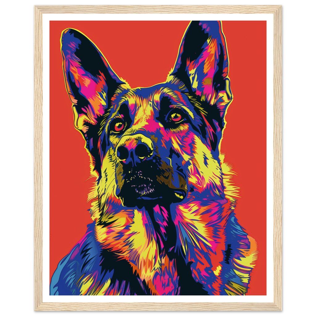 German Shepherd - Andy Warhol - Poster