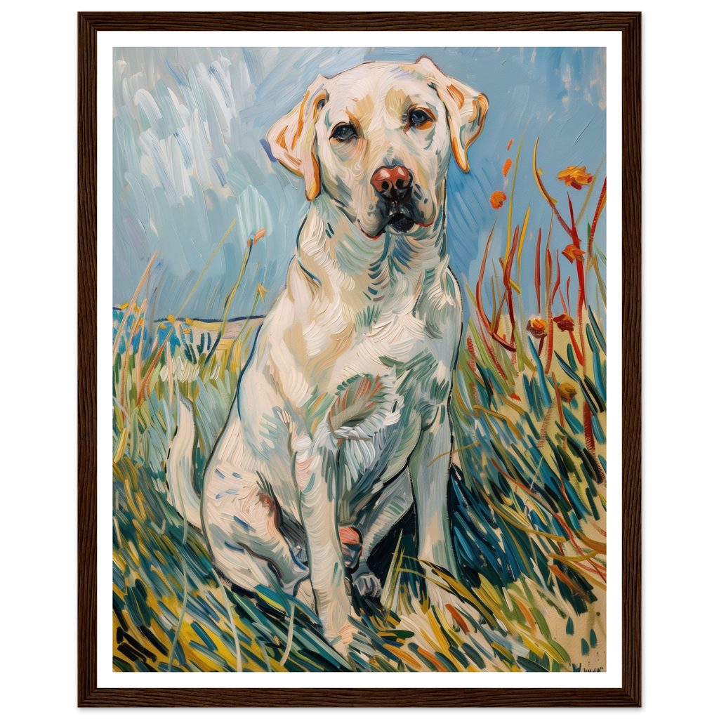 White Labrador - Vincent van Gogh - Poster