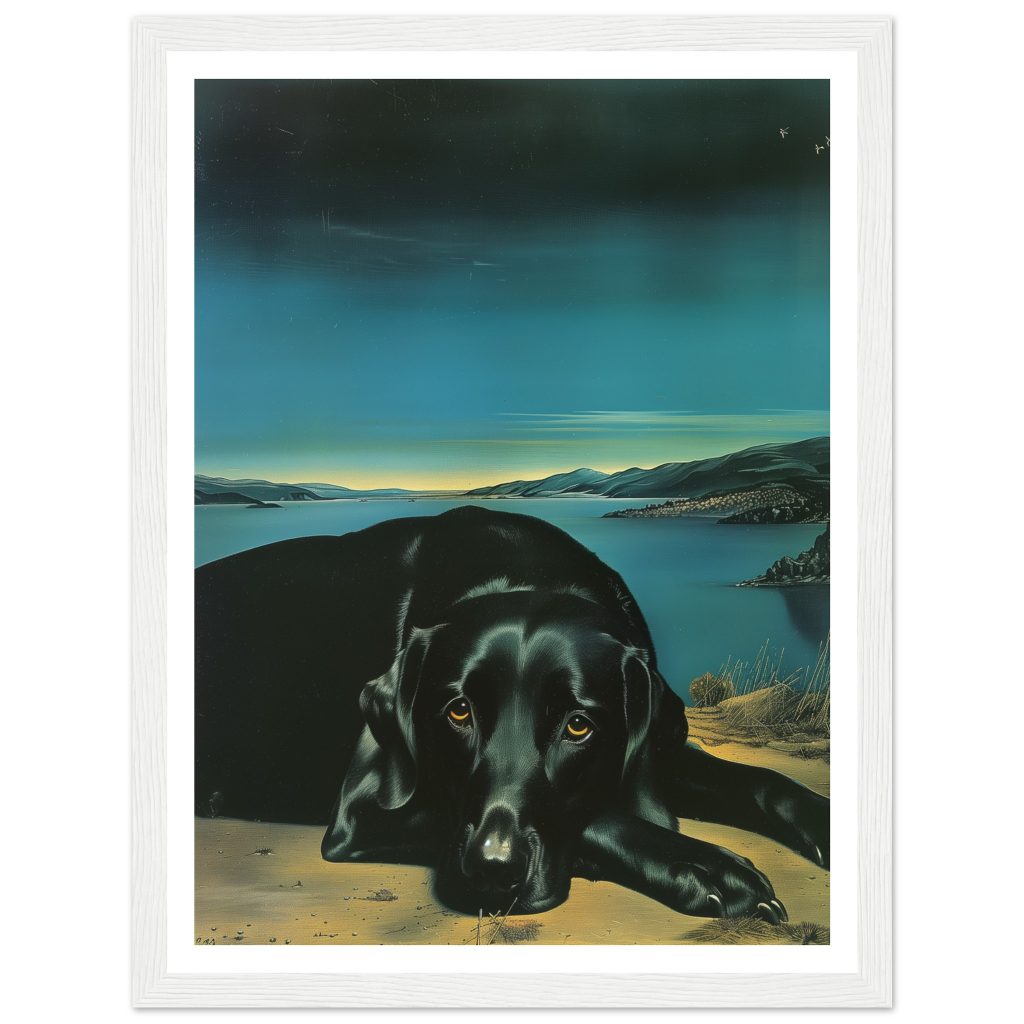 Black Labrador - Salvador Dalí - Poster