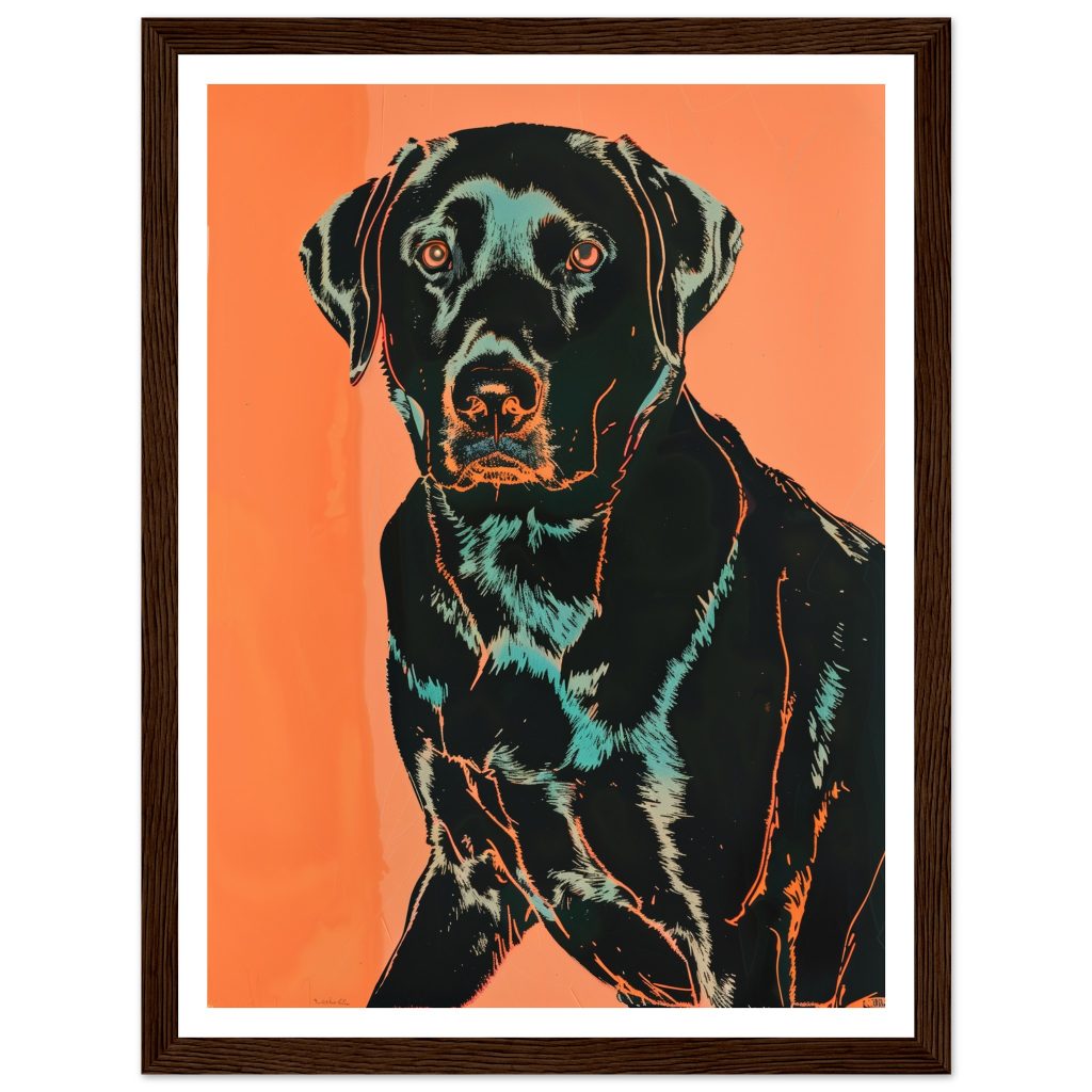 Black Labrador - Andy Warhol - Poster