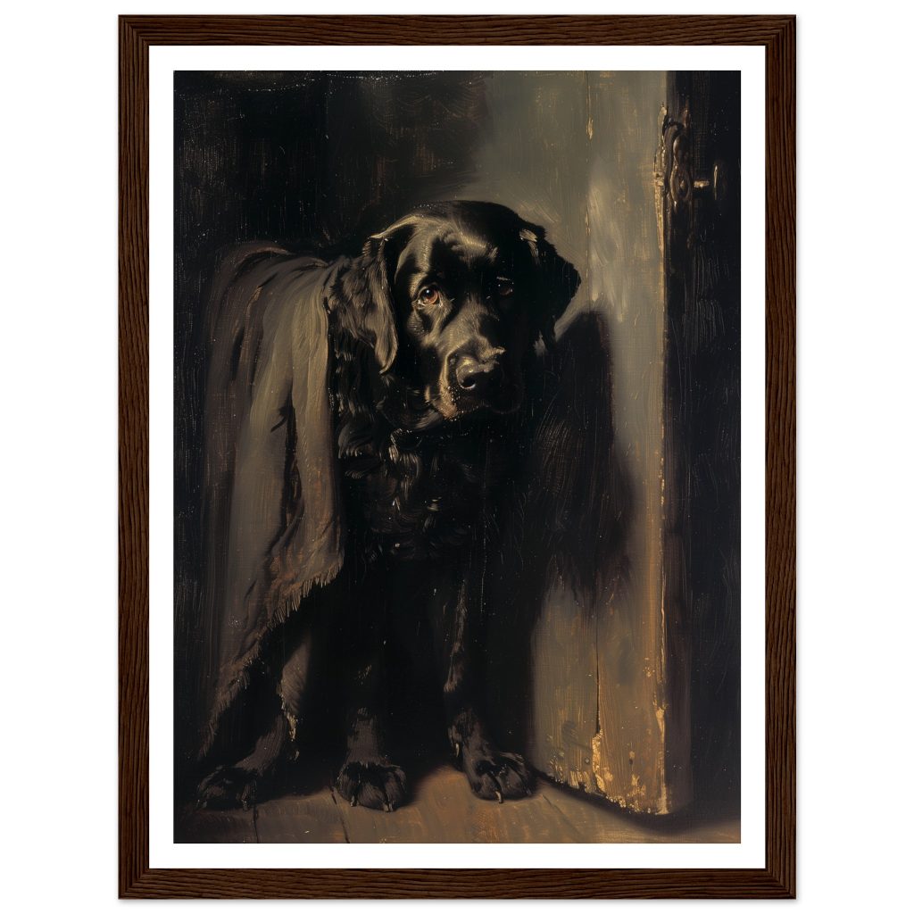 Black Labrador - Rembrandt van Rijn - Poster