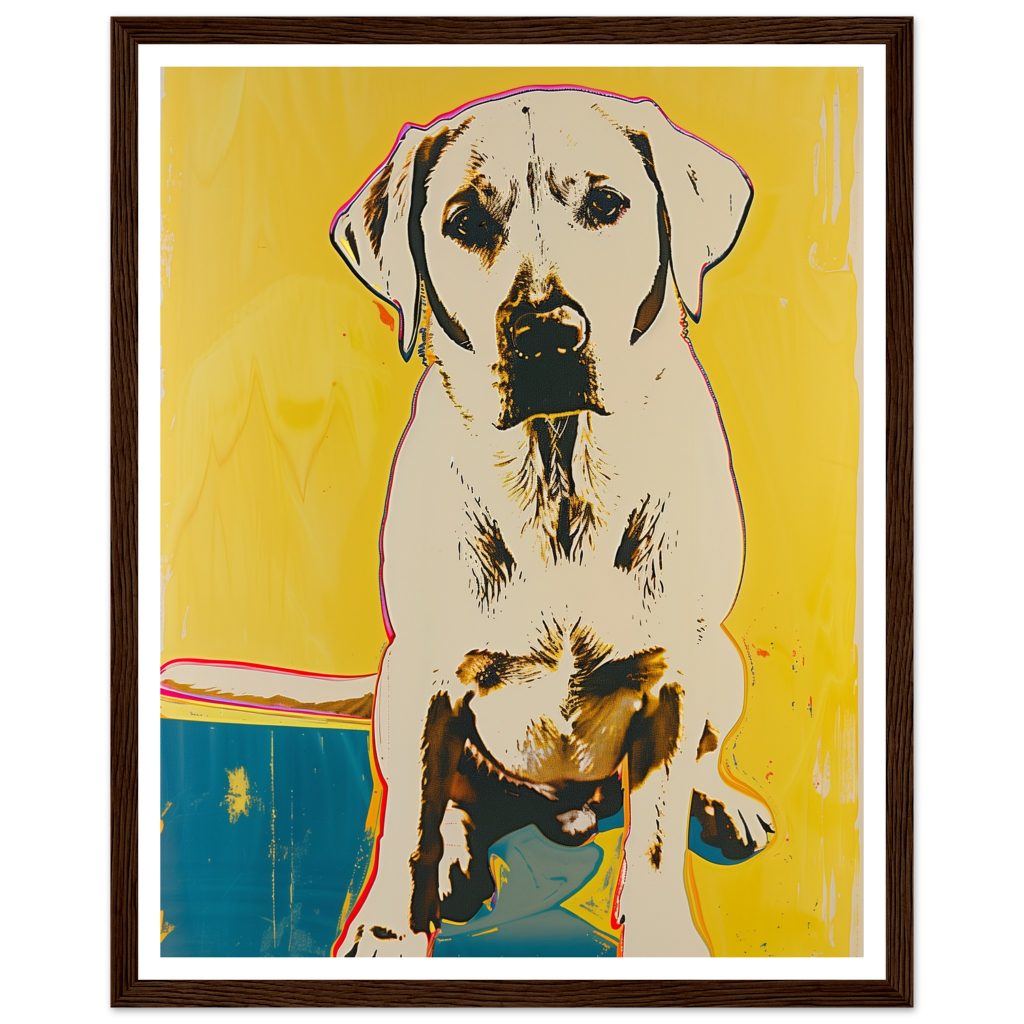 White Labrador - Andy Warhol - Poster