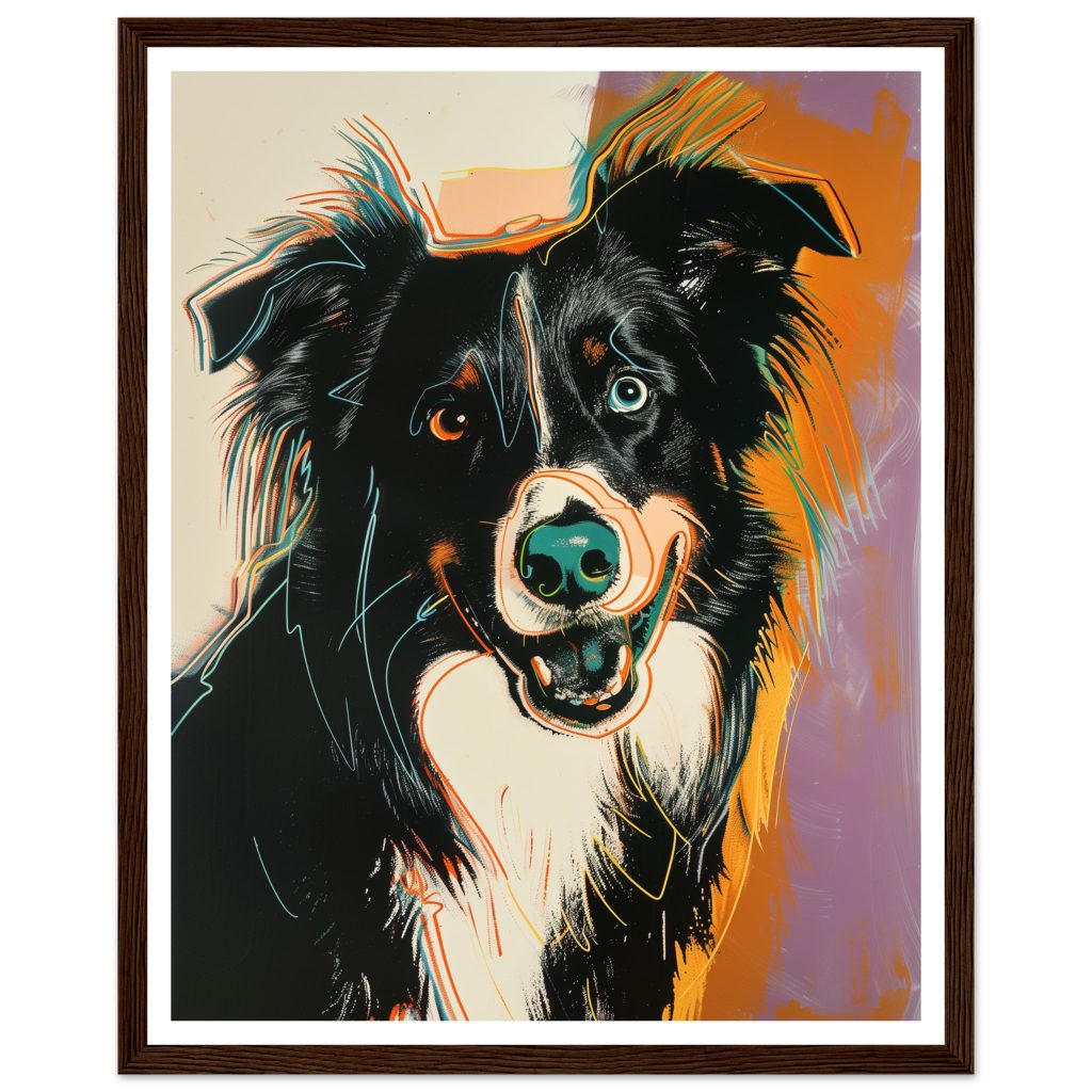 Border Collie - Andy Warhol - Poster