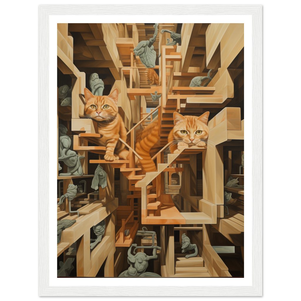 Ginger Cat - M. C. Escher - Poster