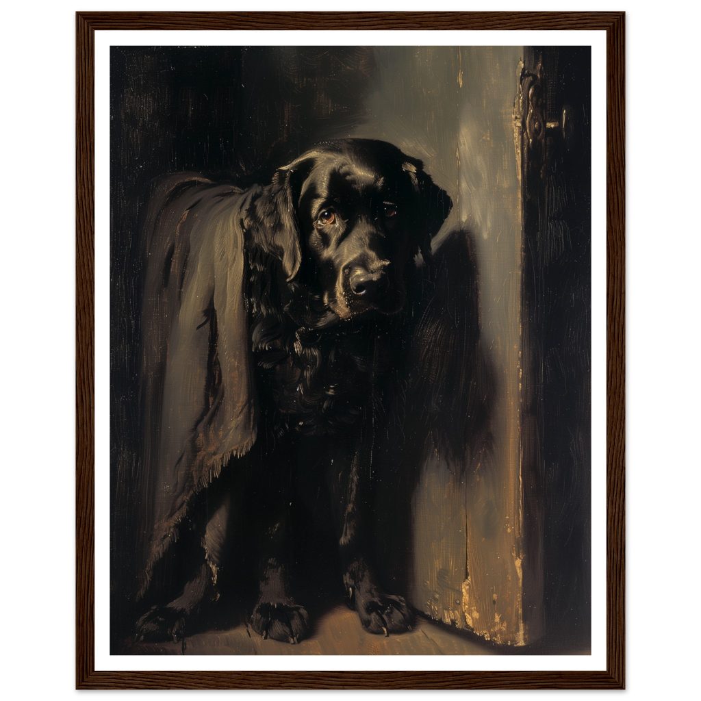 Black Labrador - Rembrandt van Rijn - Poster