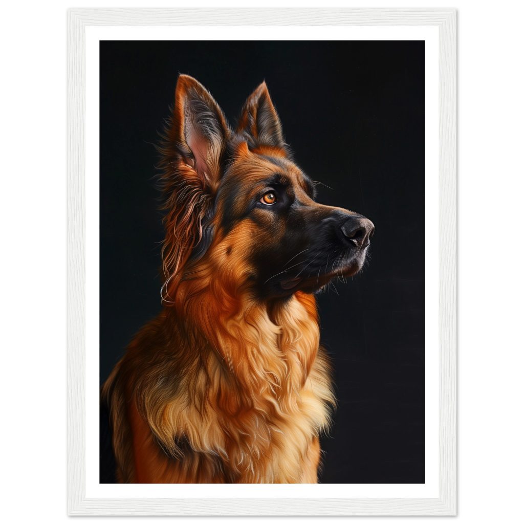 German Shepherd - Leonardo da Vinci - Poster