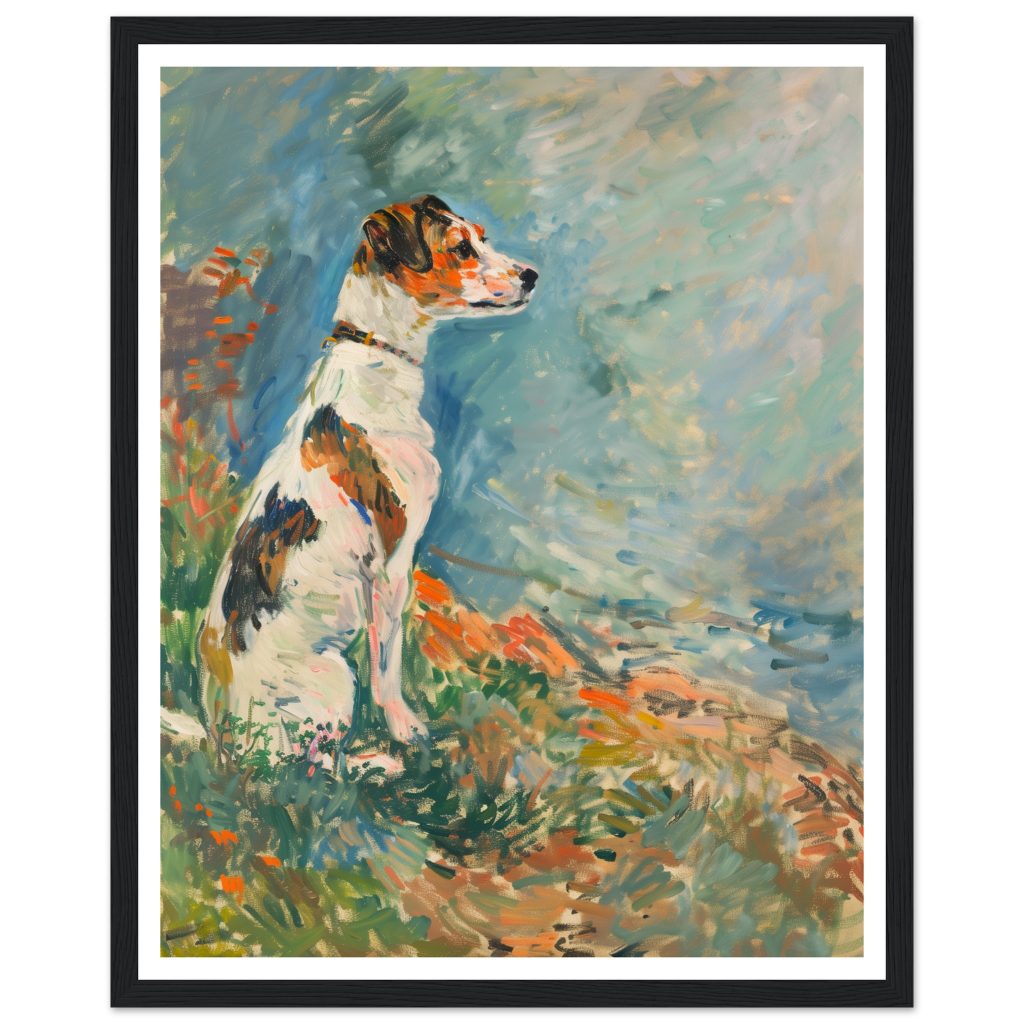 Jack Russell - Claude Monet - Poster