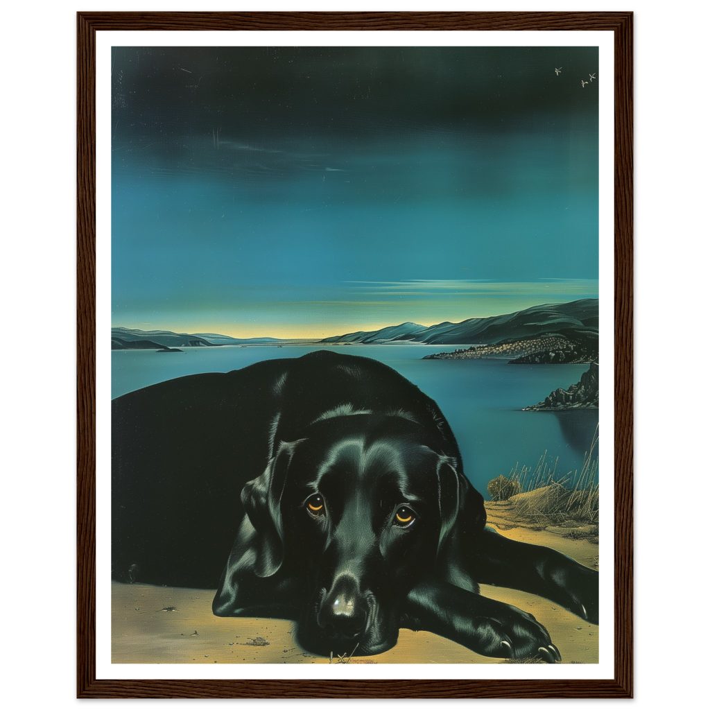 Black Labrador - Salvador Dalí - Poster