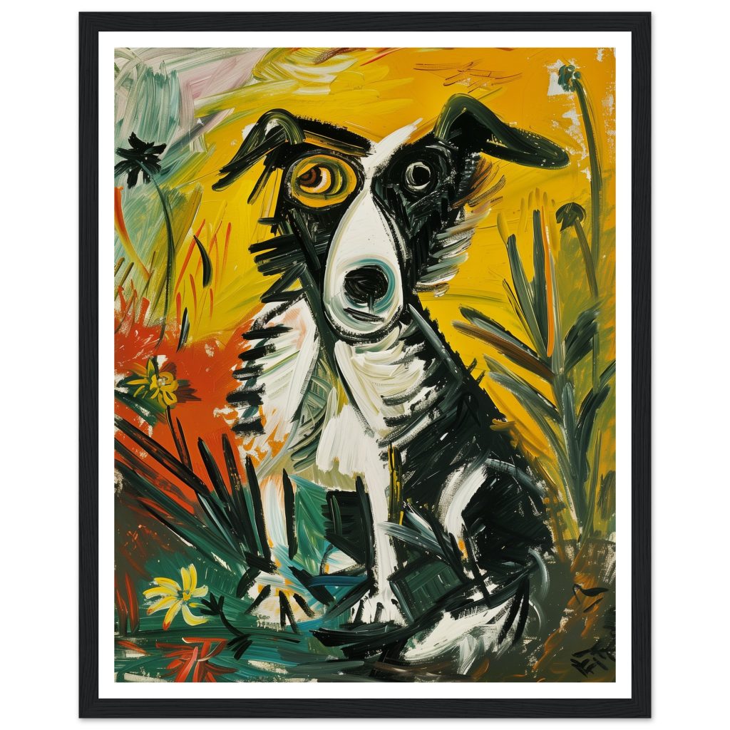 Border Collie - Pablo Picasso - Poster