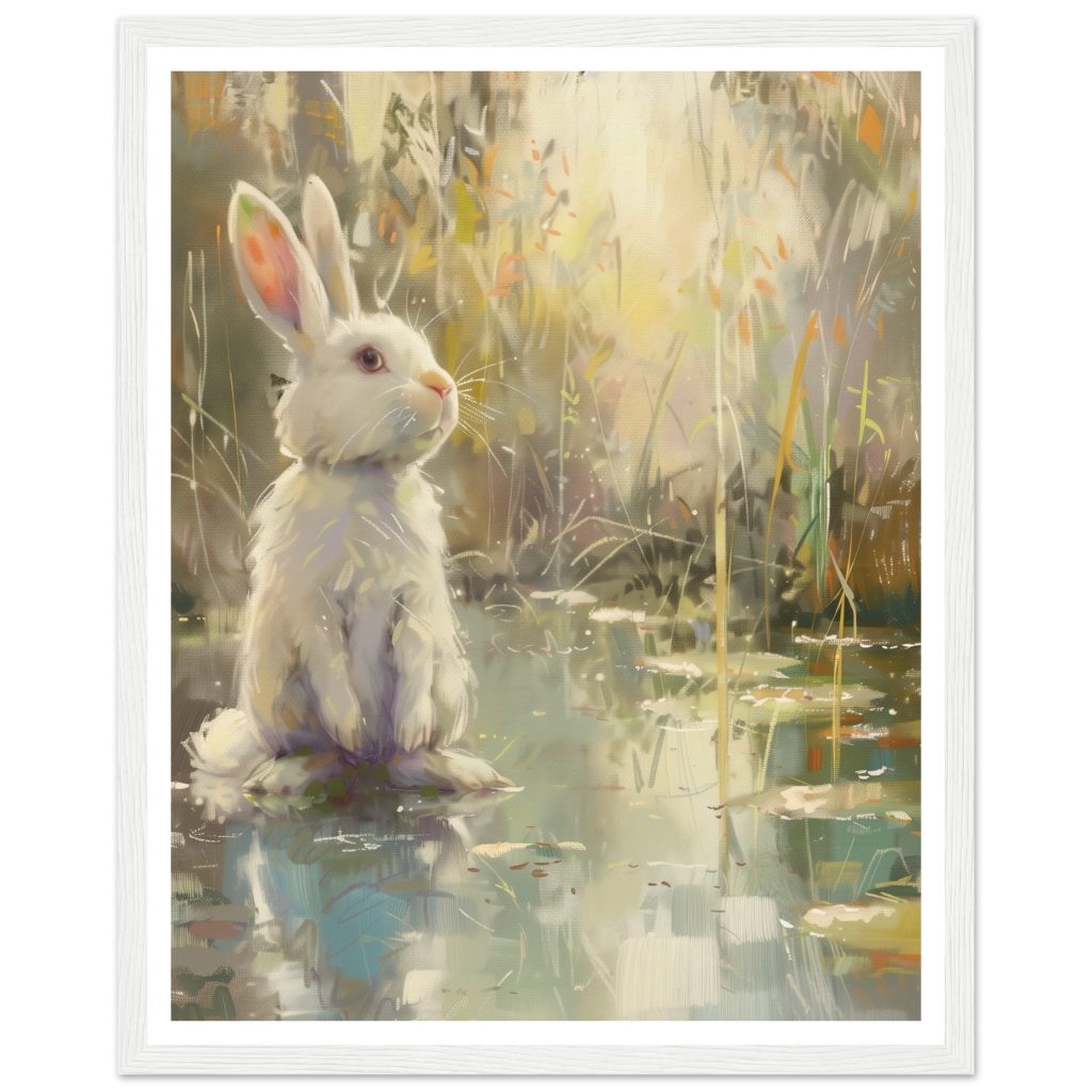 White Rabbit - Claude Monet - Poster