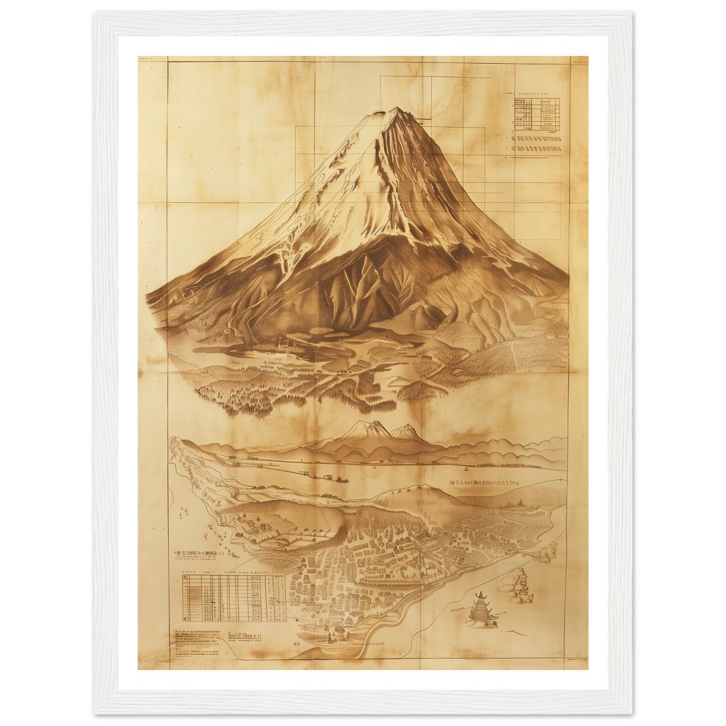 Mount Fuji - Leonardo da Vinci - Poster