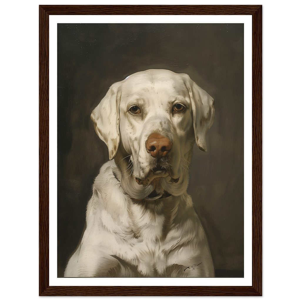 White Labrador - Rembrandt van Rijn - Poster