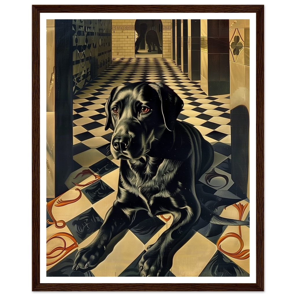 Black Labrador - M. C. Escher - Poster