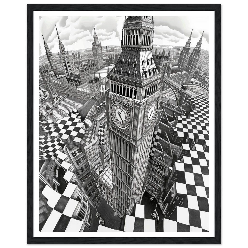 Big Ben - M.C. Escher - Series #2 - Poster