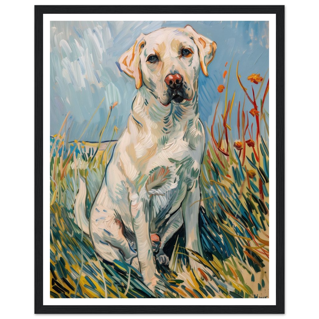 White Labrador - Vincent van Gogh - Poster