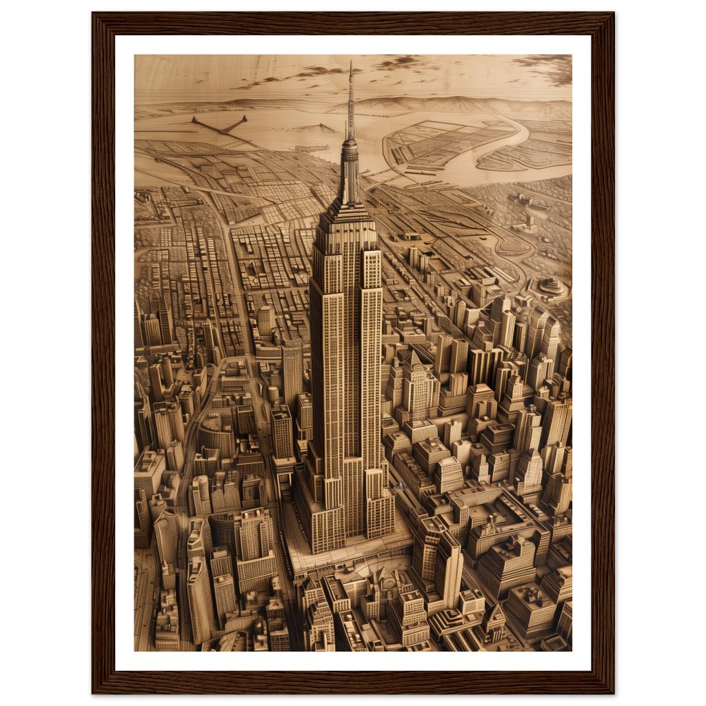 The Empire State Building - Leonardo da Vinci - Poster