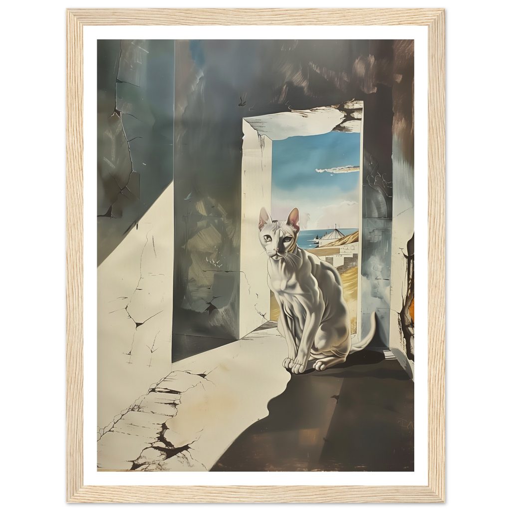 White Cat - Salvador Dalí - Poster
