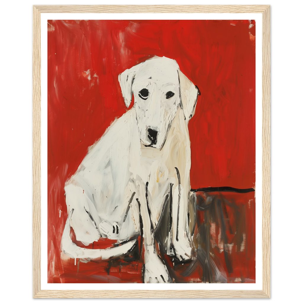 White Labrador - Pablo Picasso - Poster