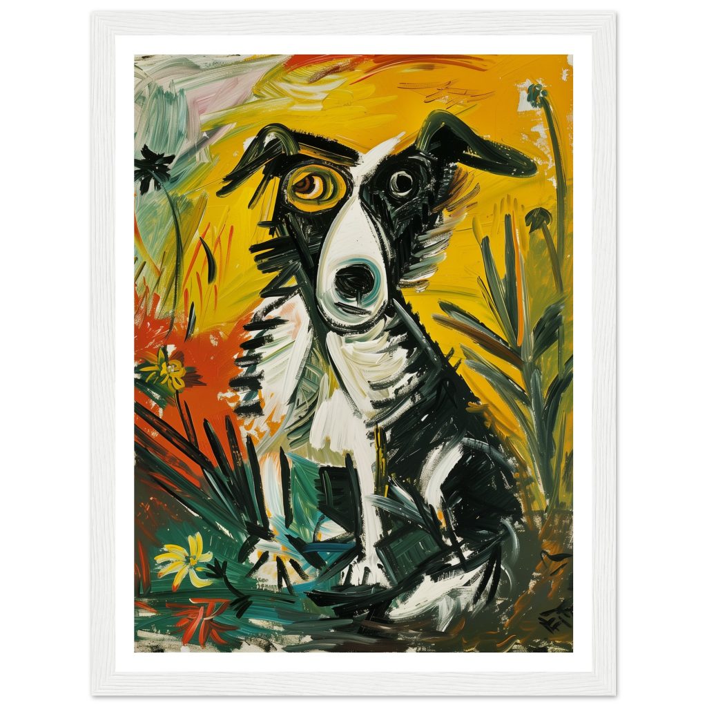 Border Collie - Pablo Picasso - Poster
