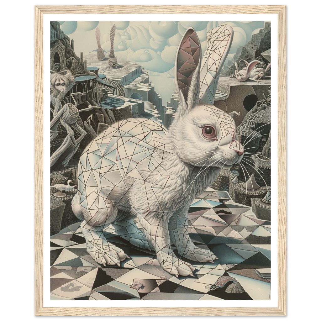 White Rabbit - M. C. Escher - Poster