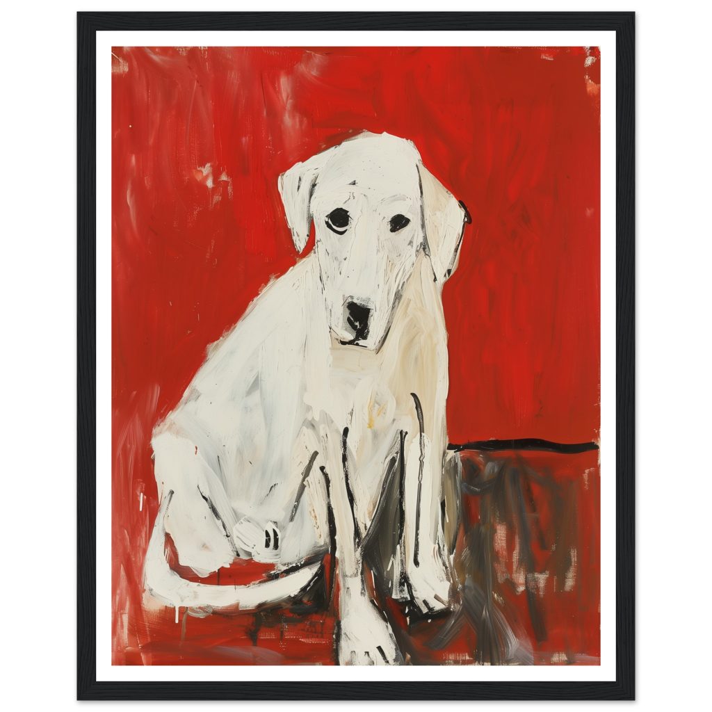 White Labrador - Pablo Picasso - Poster
