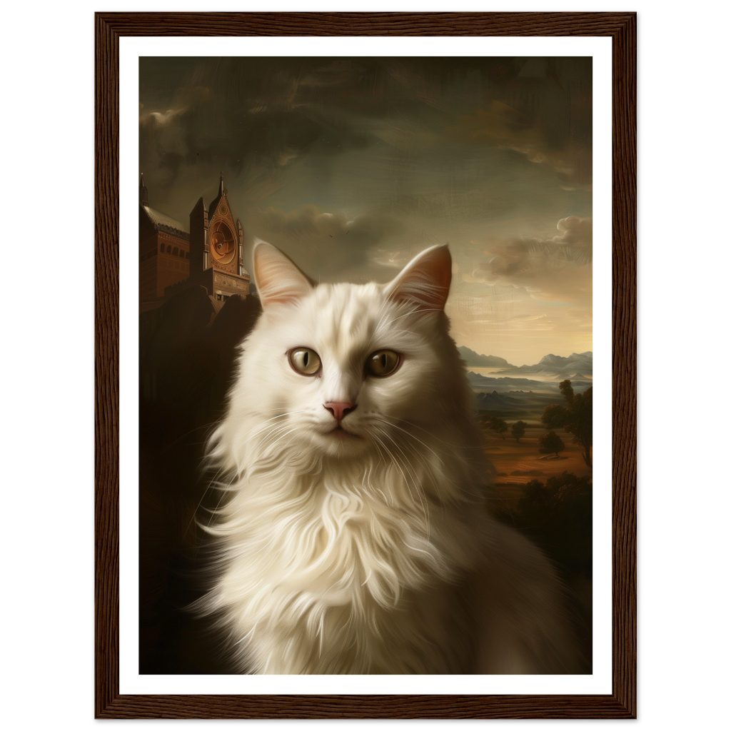 White Cat - Leonardo da Vinci - Poster