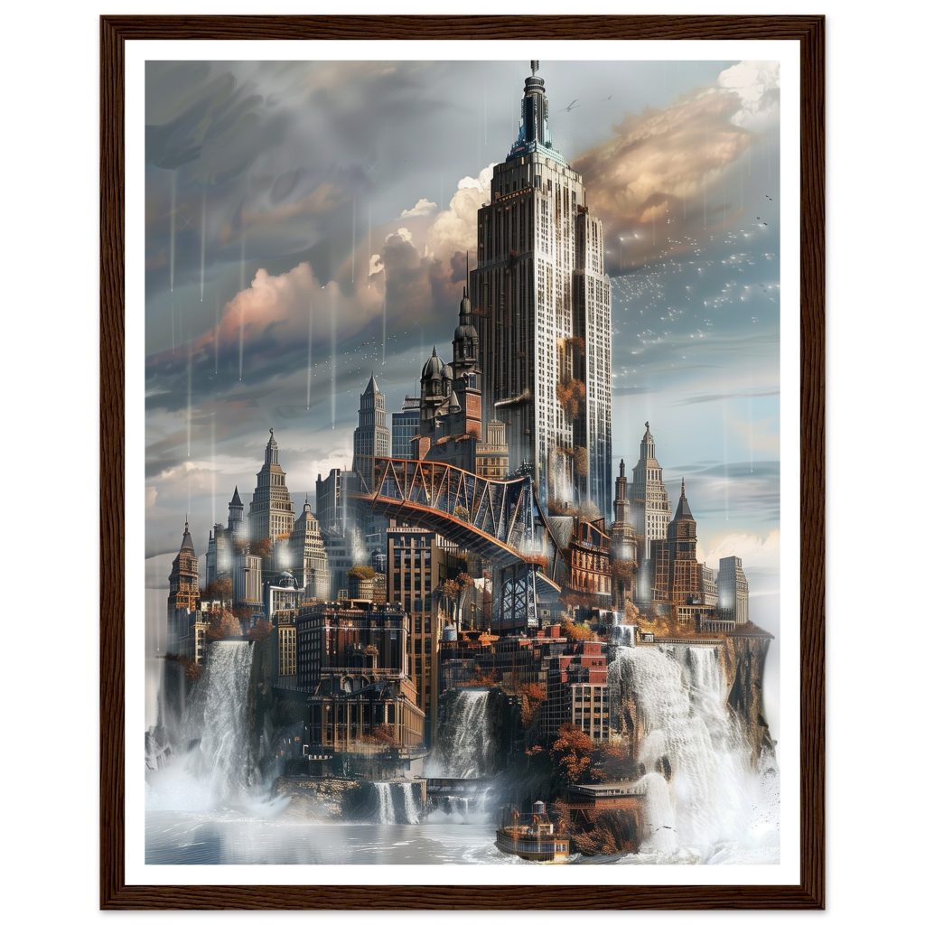 The Empire State Building - Salvador Dalí - Poster